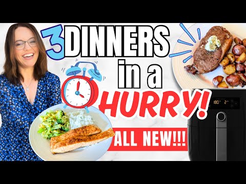 ⏱️No Time to Cook? 3 Air Fryer Meals Ready in Minutes!