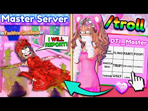 Making EXPERTS *MAD* With ADMIN COMMANDS In MASTER SERVERS! | ROBLOX Dress to Impress