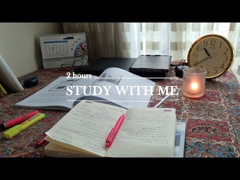 2_HOUR | STUDY WITH ME 🌻| NO BREAK/ NO MUSIC 🎵/ BACKGROUND NOISE