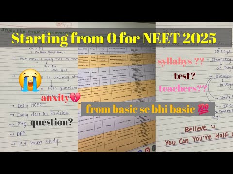 75 day’s remaining 😭 Starting from 0 | NEET 2025 🎯 Study plan in detail #pw #studyplan #neet2025