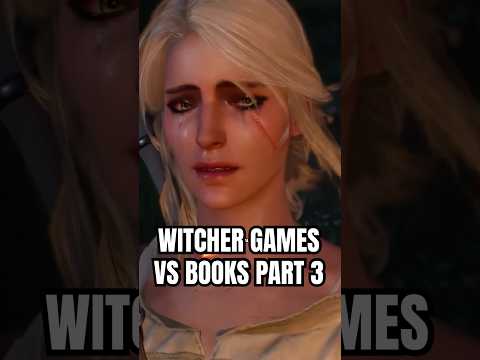 Difference between Witcher BOOKS and GAMES part 3 || #witcher analysis #shorts #booktube  #books #ps