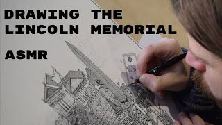 ASMR Drawing The Abe Lincoln Memorial