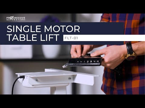 Adjustable One-Leg Single Motor Table Lift | FLT-01 Overview | Progressive Automations