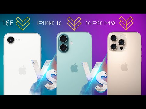 iPhone 16e Vs 16 Vs 16 Pro Max- Side By Side Comparison