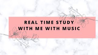 Real time study with me with music |  55 minutes of productivity #realtimestudywithme #highschool