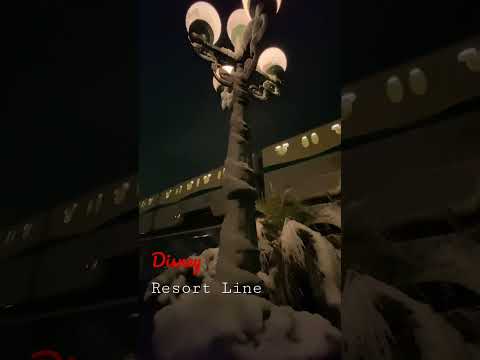 Disney Resort Line with snow