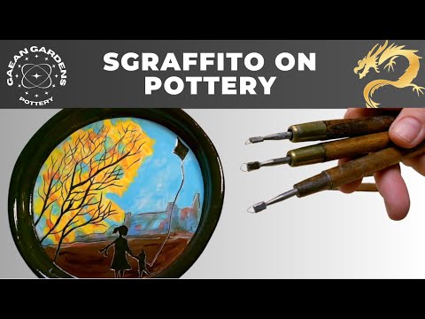 Sgraffito on pottery- revealing secrets to technique