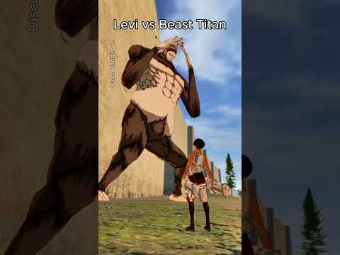 Levi vs Beast Titan: Wall Trend 💀🔥#AttackOnTitan #aot #anime #AnimeEdits #Meme #gaming#vr #vrchat