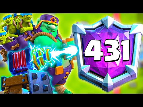 TOP 400 IN WORLD WITH NEW BEST SPARKY DECK - Clash Royale