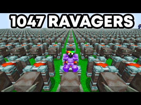 1,047 Ravagers VS Minecraft SMP...