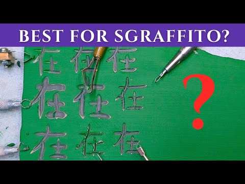 Pottery Sgraffito Tool Review- testing different tools to discover which does the best job