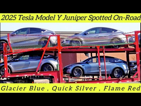 2025 Tesla Model Y Juniper Delivery | Glacier Blue , Quick Silver, Flame Red | Real Life Videos