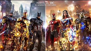 Marvel vs DC : Ai-Generated Costumes | Superhero #marvel #superhero #ai #dc