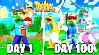 I Survived 100 DAYS in Minecraft Pixelmon... Here's What Happened