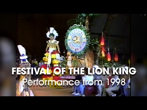 1998 Cast Preview of Festival of the Lion King at Camp Minnie Mickey at Animal Kingdom