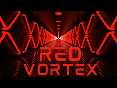 Journey through the Red Vortex - An Immersive visual experience - Red Tunnel Video