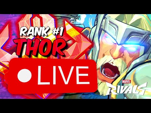 🔴RANK 1 THOR🔴!discord !guide !rank | SHAVING HEAD INTO THOR GAMING ALL NIGHT | THE BEST THE GREATEST