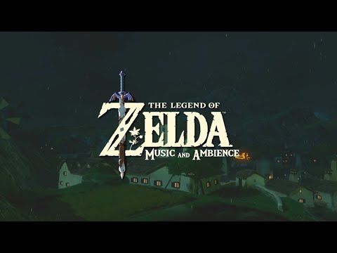 it's raining and everyone is asleep... ( relaxing zelda video game w/ music & raining ambience)