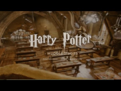 HARRY POTTER - MUGGLE STUDIES - (no music) Ambience Soundscape Studying and Relaxing (ASMR)