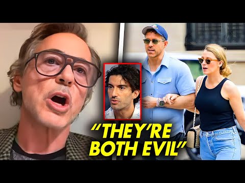 Robert Downey Jr Reveals Blake & Ryan Tried To Set Him Up Like Justin Baldoni