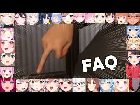 Hololive Girls Reaction To Getting FAQ-ed (I Am Part-Time Worker)