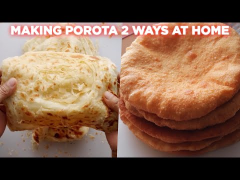 Making Layered Porota 2 Ways At Home