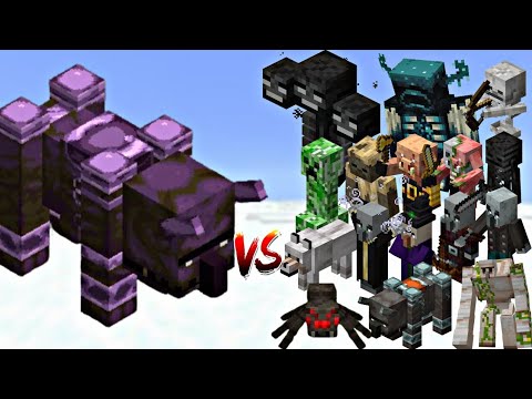 Minecraft: All Mobs vs Elite Ender Ravager – EPIC Battle Simulation!