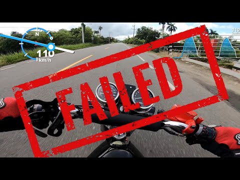 Moto CG benye mal carburada prueba de velocidad failed