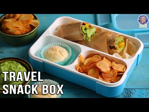 Healthy Snack Box | Spinach Hummus Wrap, Sweet Potato Wafers, Cake | Quick Travel Snack | Bhumika