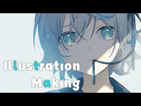 くらべられっ子 - illustration making -【CLIPSTUDIO】