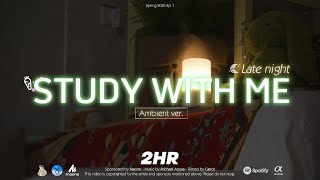 2-HOUR STUDY WITH ME | Ambient ver.🌿, Rain Sounds 🌧️| Pomodoro 25-5 , Spring 2025