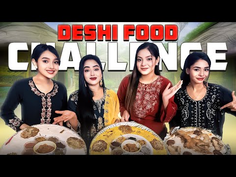 খাবার খেতে খেতে সবার অবস্থা খারাপ হয়ে গেলো | DESHI FOOD CHALLENGE | Borna Hossain | Eity | Sanjida