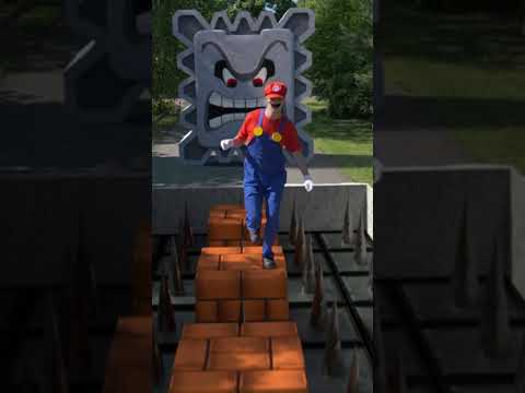 Super Mario vs Pacman in real life