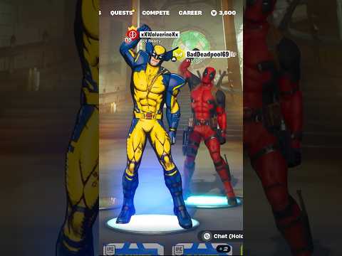 #Deadpool & #Wolverine react to the Bye Bye Bye emote in #Fortnite | #mcu #fortniteclips #marvel