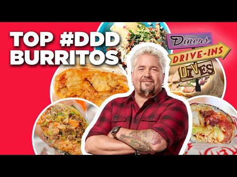 Top Burritos Guy Fieri Ever Ate on #DDD | Diners, Drive-Ins, and Dives | Food Network