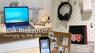 2023 aesthetic desk makeover (feat. Burotic) | romanticizing my study space for the new semester