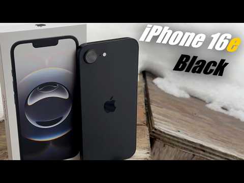 Black iPhone 16e Unboxing & First Impressions! 📦 Is It Worth It?