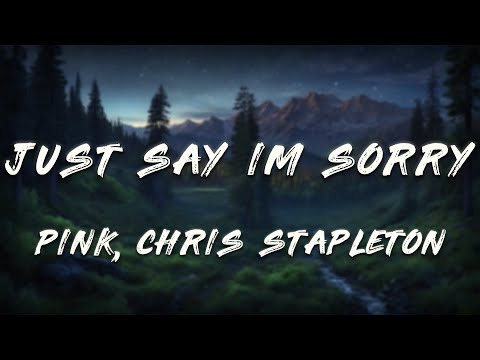 PINK - Just Say I'm Sorry (feat. Chris Stapleton) [Lyrics]