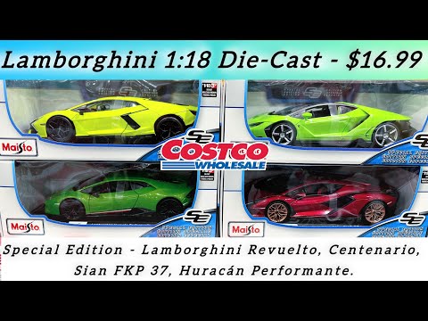 Diecast Cars 2024 - Model Cars at Costco - Maisto 1:18 | Special Edition - Lamborghini | USA