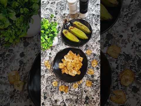 Instant Banana Chips | Easy Banana Chips Recipe #youtubeshorts #shorts #viralvideo #bananachips