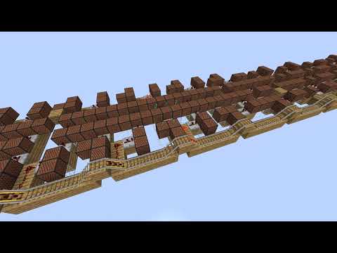 Tetris theme in minecraft