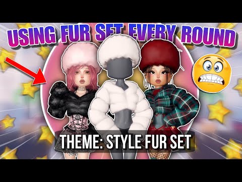 FORCING PROS To Use The *FUR SET* In Dress To Impress!! (Roblox)