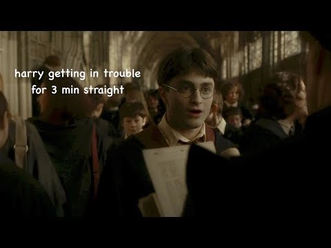 harry potter getting in trouble for 3 minutes straight