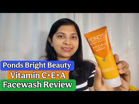 POND'S Bright Beauty Vit C+E+A Gel Face Wash Review #skincare #review