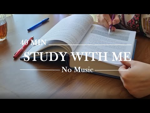 Study with me /No Music/ Background Noise/