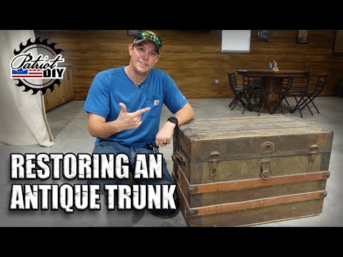 Restoring An Antique Wooden Steamer Trunk