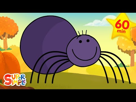 The Creepy Crawly Spider + More | Kids Halloween Songs | Super Simple Songs