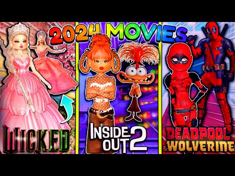 Recreating ICONIC Movie CHARACTERS From 2024 in DRESS TO IMPRESS! (Wicked, Inside Out & MORE) ROBLOX