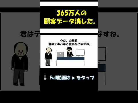 365万人の顧客データ消した。