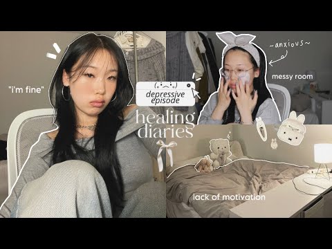 recovering from a depressive episode ☁️ deep cleaning room, facing my anxiety and fears